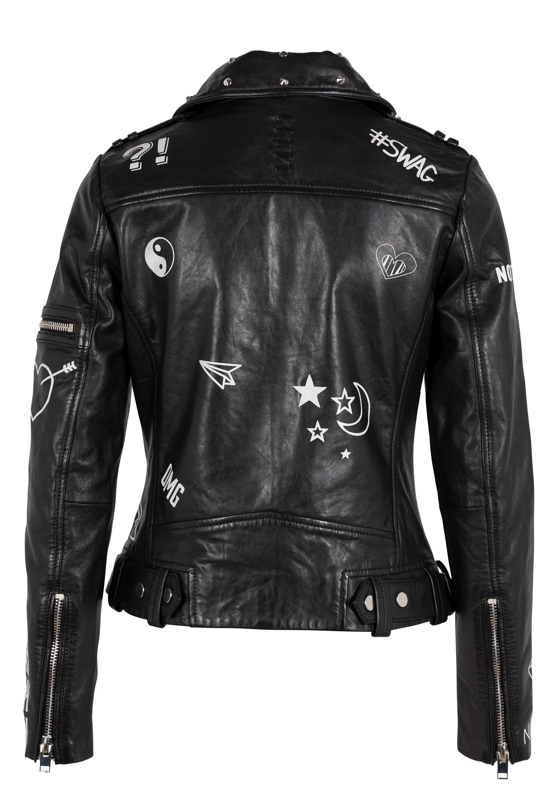 Tavi RF Leather Jacket, Black
