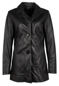 Aurela CF Leather Blazer, Black