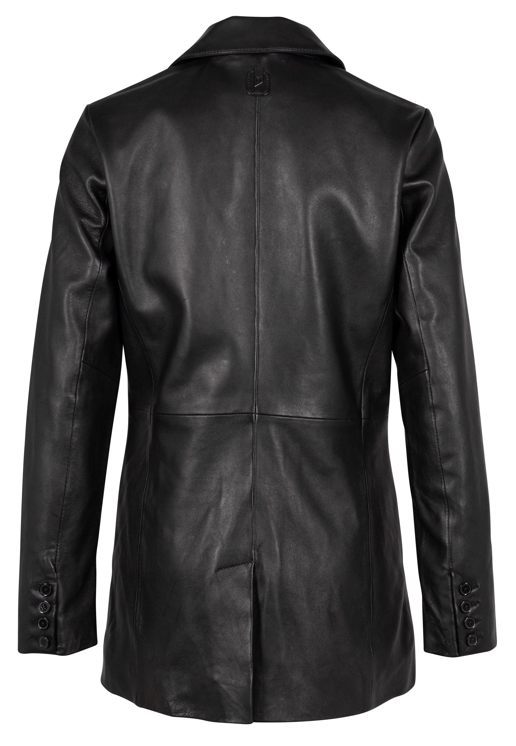 Aurela CF Leather Blazer, Black