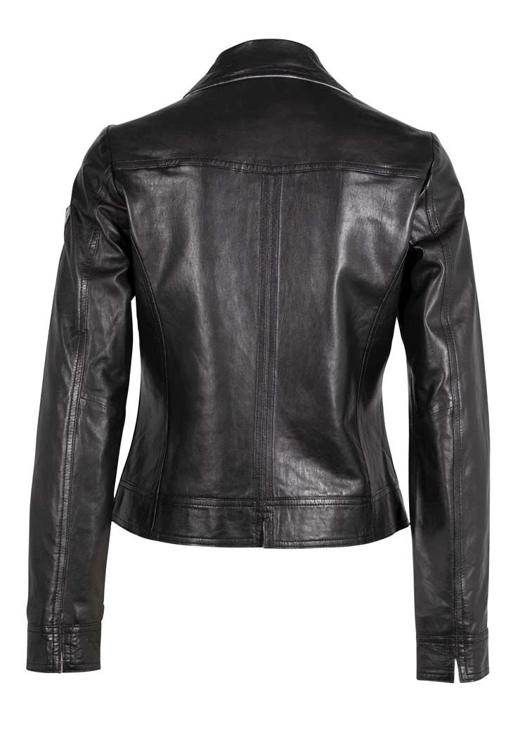 Lusan RF Leather Jacket, Black
