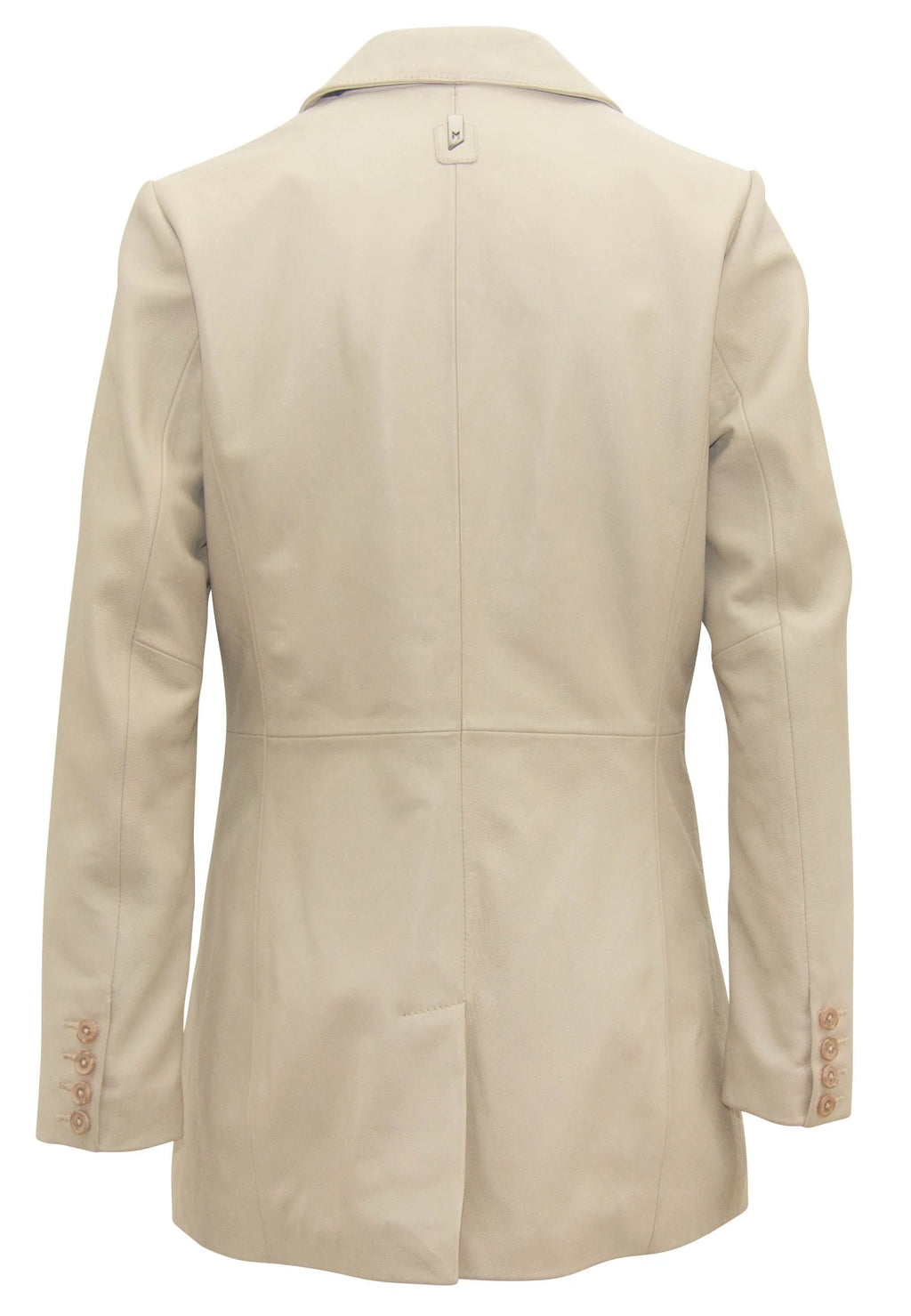 Aurela CF Leather Blazer, Ivory