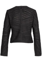 Yva RF Leather Jacket, Black