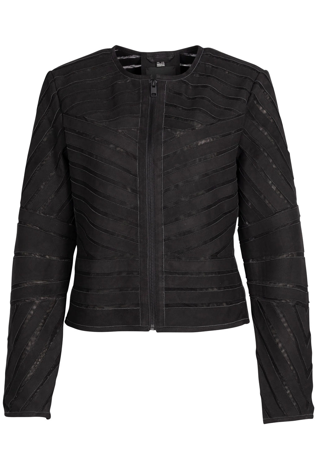 Yva RF Leather Jacket, Black