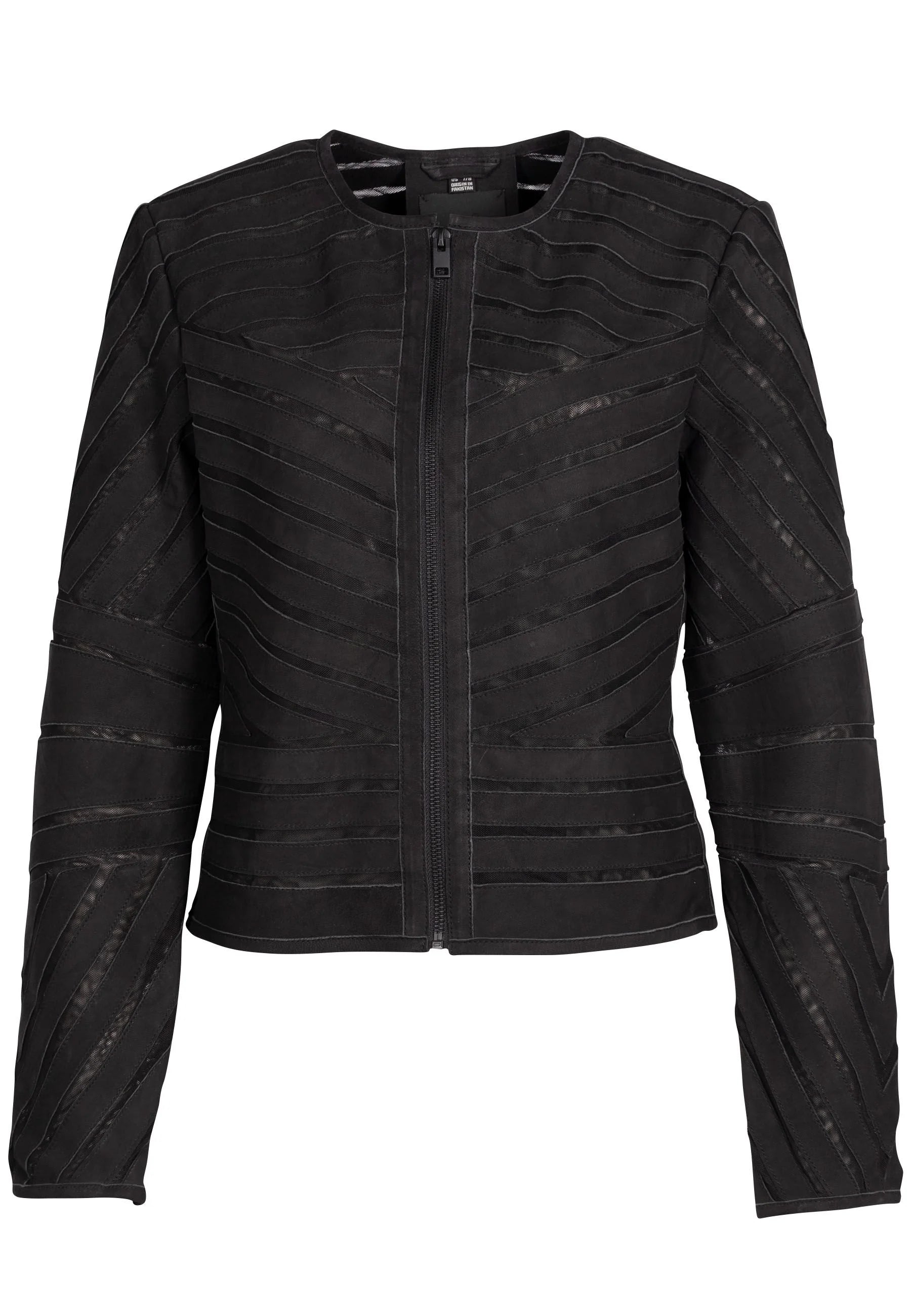 Yva RF Leather Jacket, Black