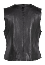 Kiralee RF Leather Vest, Black