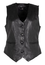 Kiralee RF Leather Vest, Black