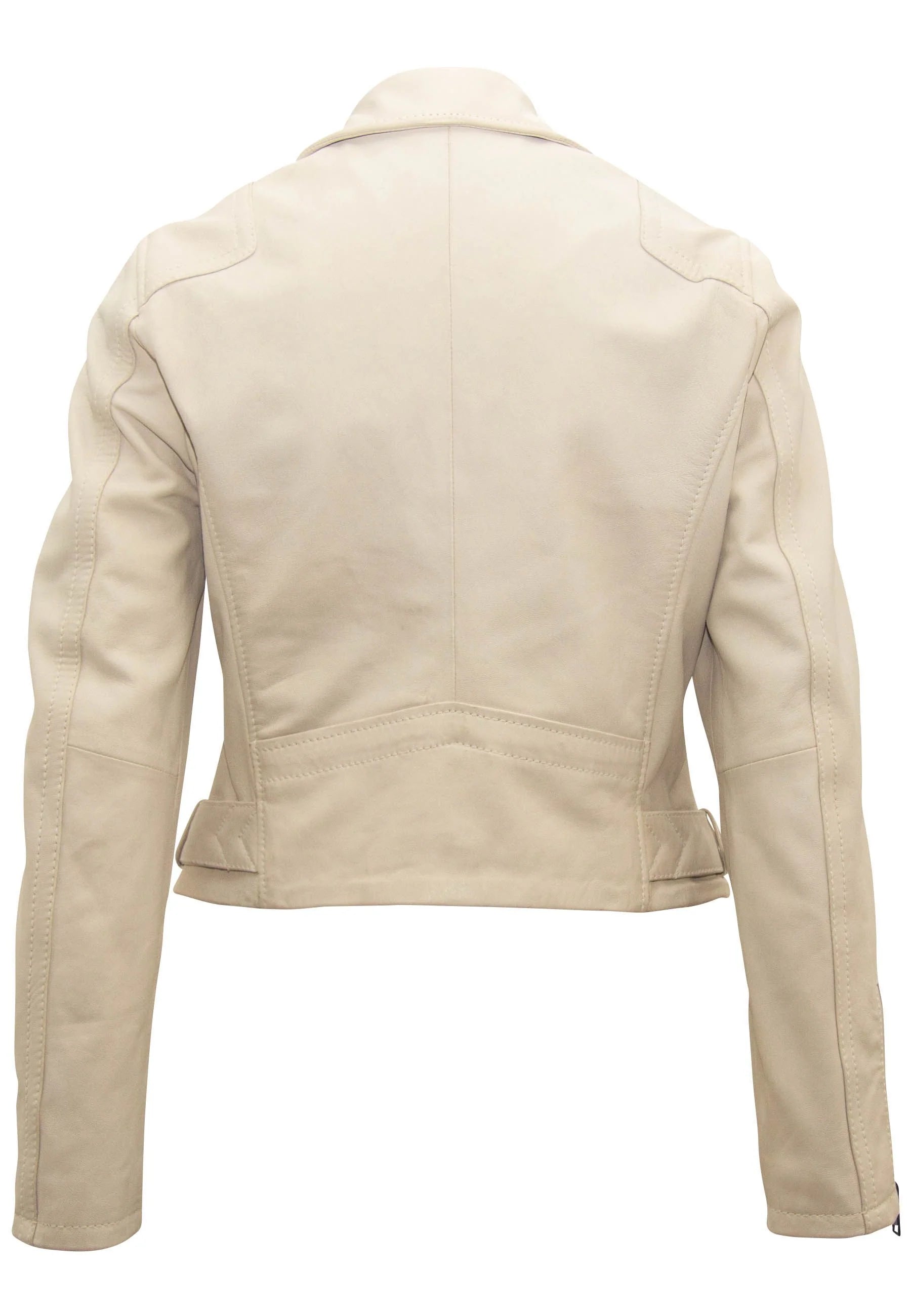 Bita RF Leather Jacket, Off White