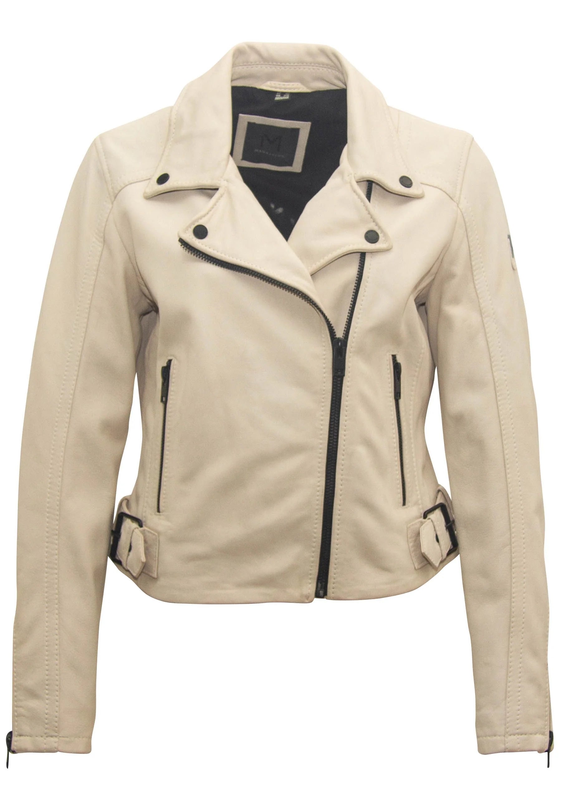 Bita RF Leather Jacket, Off White