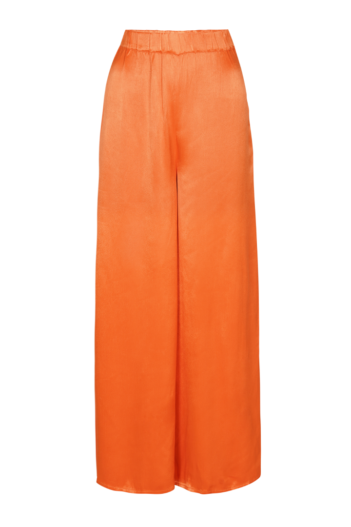 Goddess Palazzo Pant - Vegan Silk- Apricot