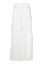 Goddess Palazzo Pant - Vegan Silk- Pearl