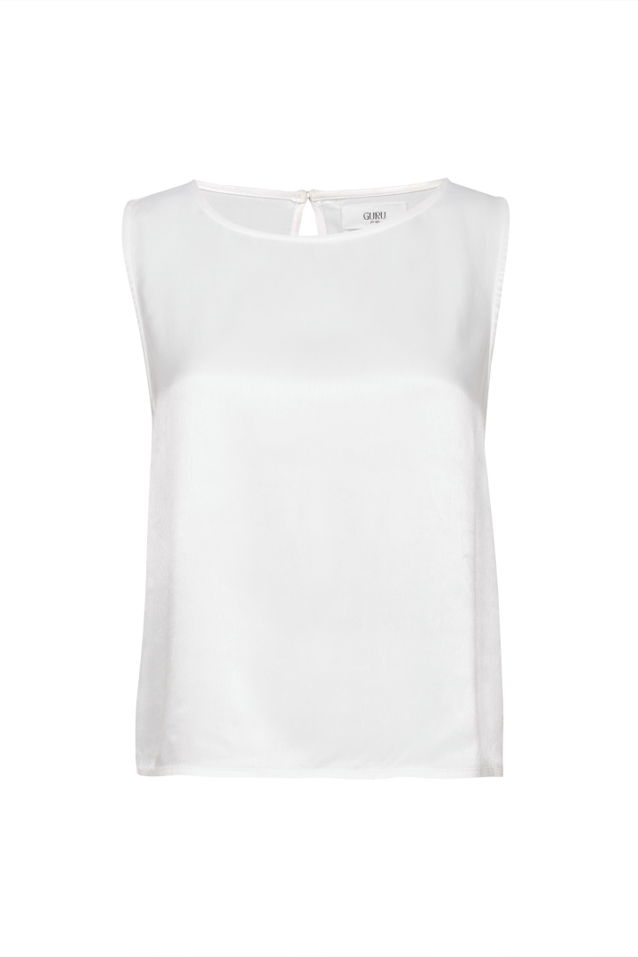 Goddess Tank Top - Vegan Silk- Pearl