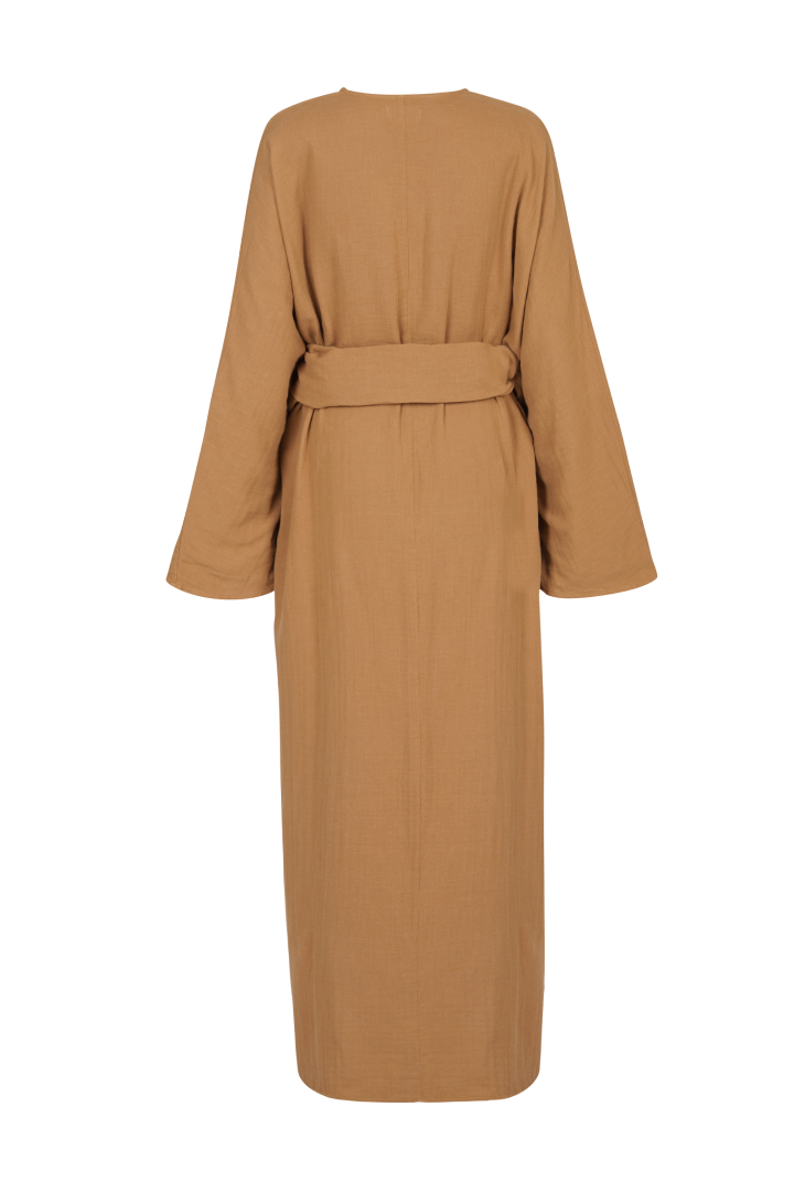 Dune Wrap Kimono - Organic Double Gauze - Desert Sand