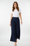 Acordeon Pleats Navy Pants
