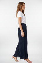 Acordeon Pleats Navy Pants