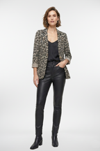 Animal Print Relaxed Blazer