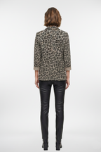 Animal Print Relaxed Blazer