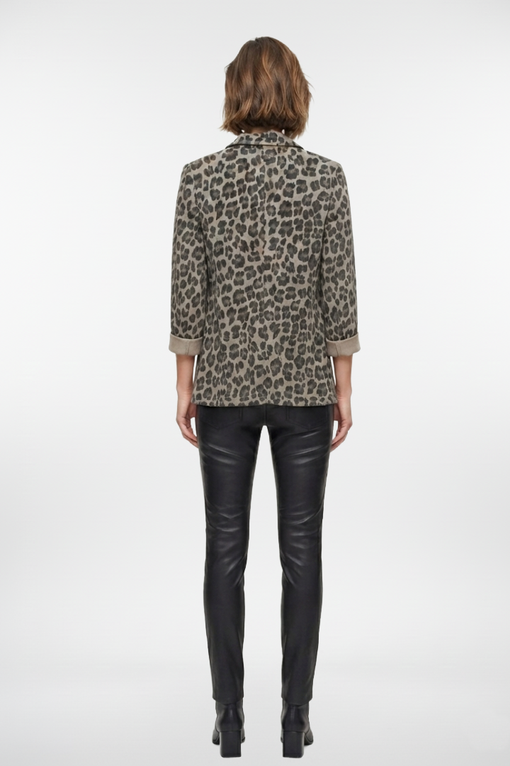 Animal Print Relaxed Blazer
