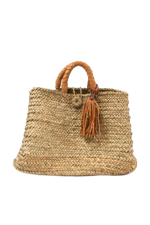 Artisan Woven Straw Tote Bag