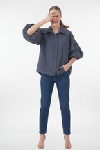 Camisa con botones y mangas globo
