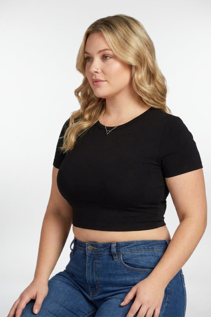 Bamboo S/S Crop Top