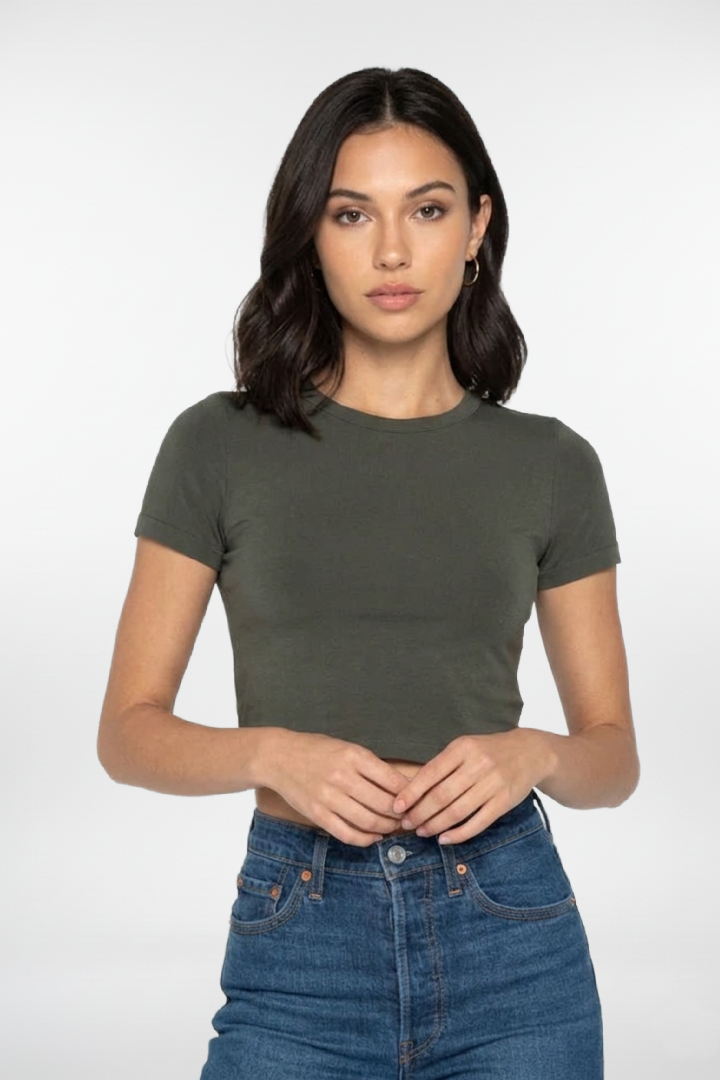 Bamboo S/S Crop Top