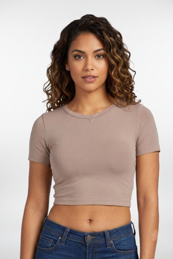 Bamboo S/S Crop Top