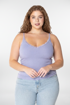Bamboo Tank W/Lace Trim