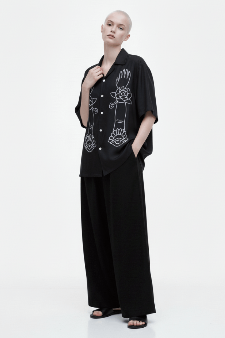 Barong Mask Short Sleeve Shirt