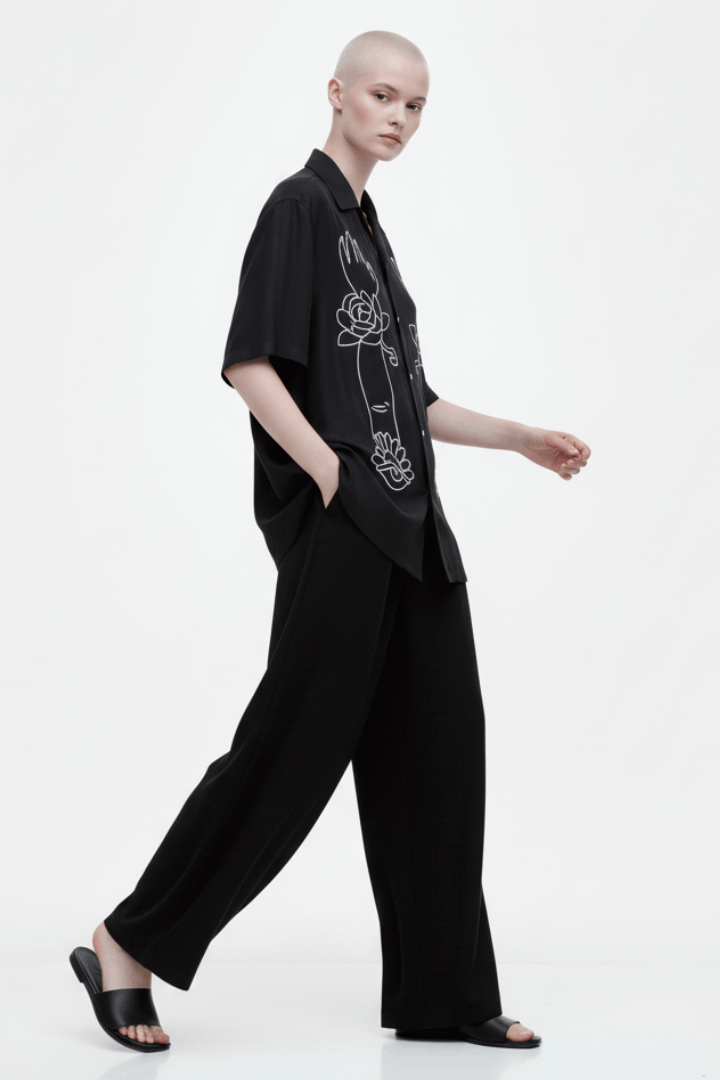 Barong Mask Short Sleeve Shirt