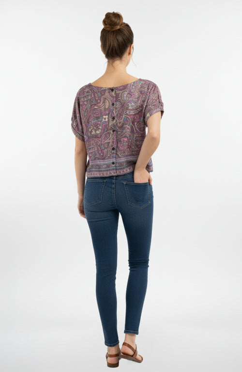 Be Mine Buttoned Back Top