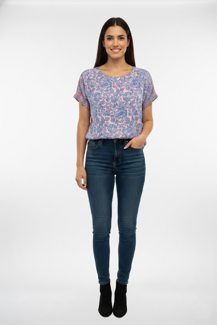 Be Mine Buttoned Back Top