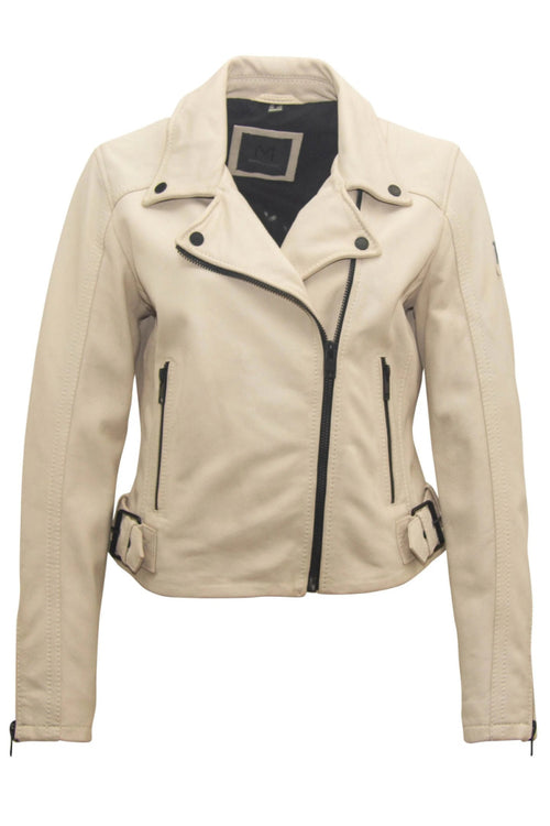 Bita RF Leather Jacket, Off White