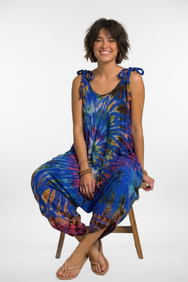 Bleu Creamy Harem Jumpsuit