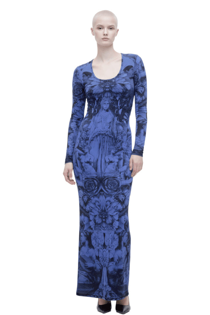 Bleu Goddess Maxi Dress