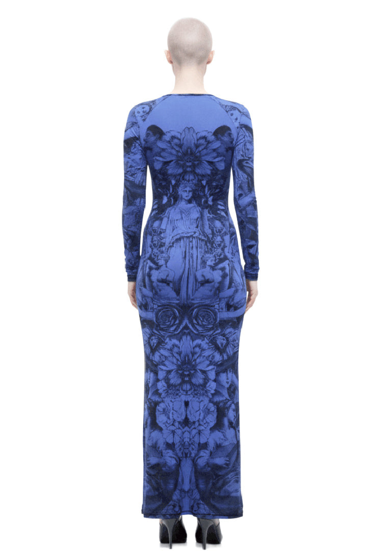Bleu Goddess Maxi Dress