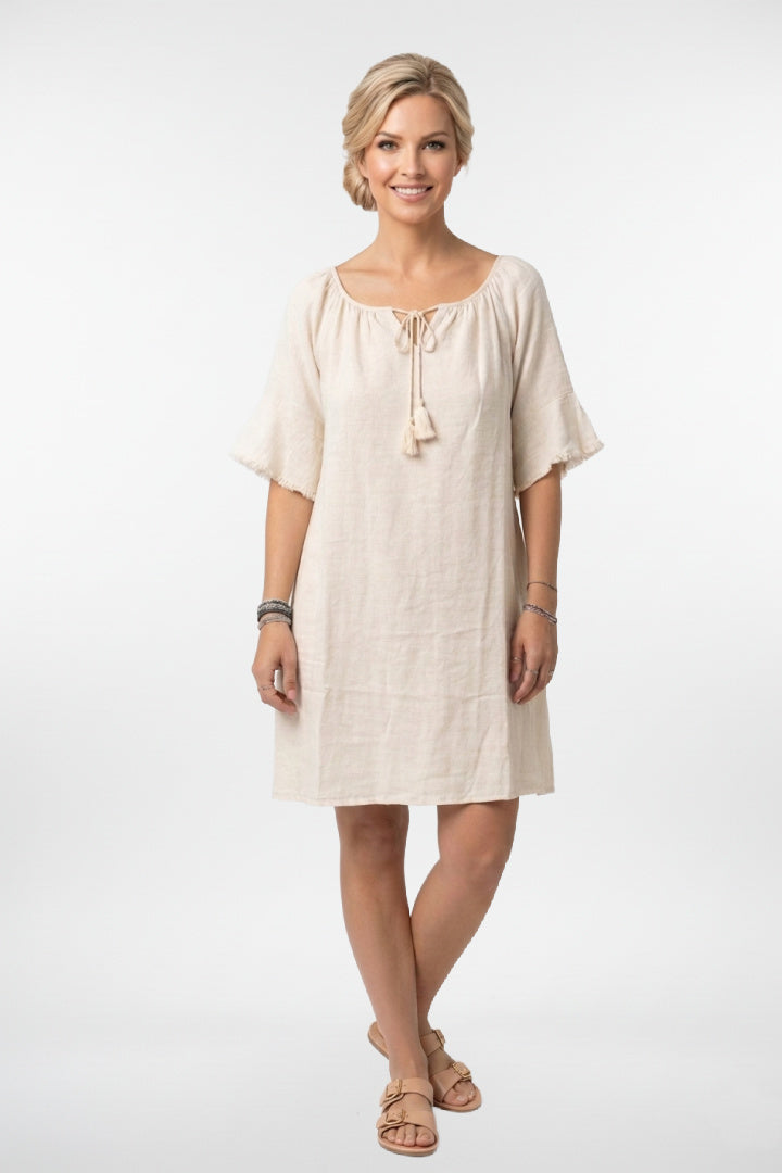 Boho Linen Dress