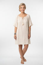 Boho Linen Dress