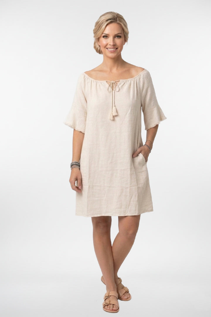 Boho Linen Dress