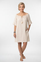 Boho Linen Dress