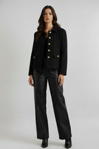 Bouclé Gold Button Jacket