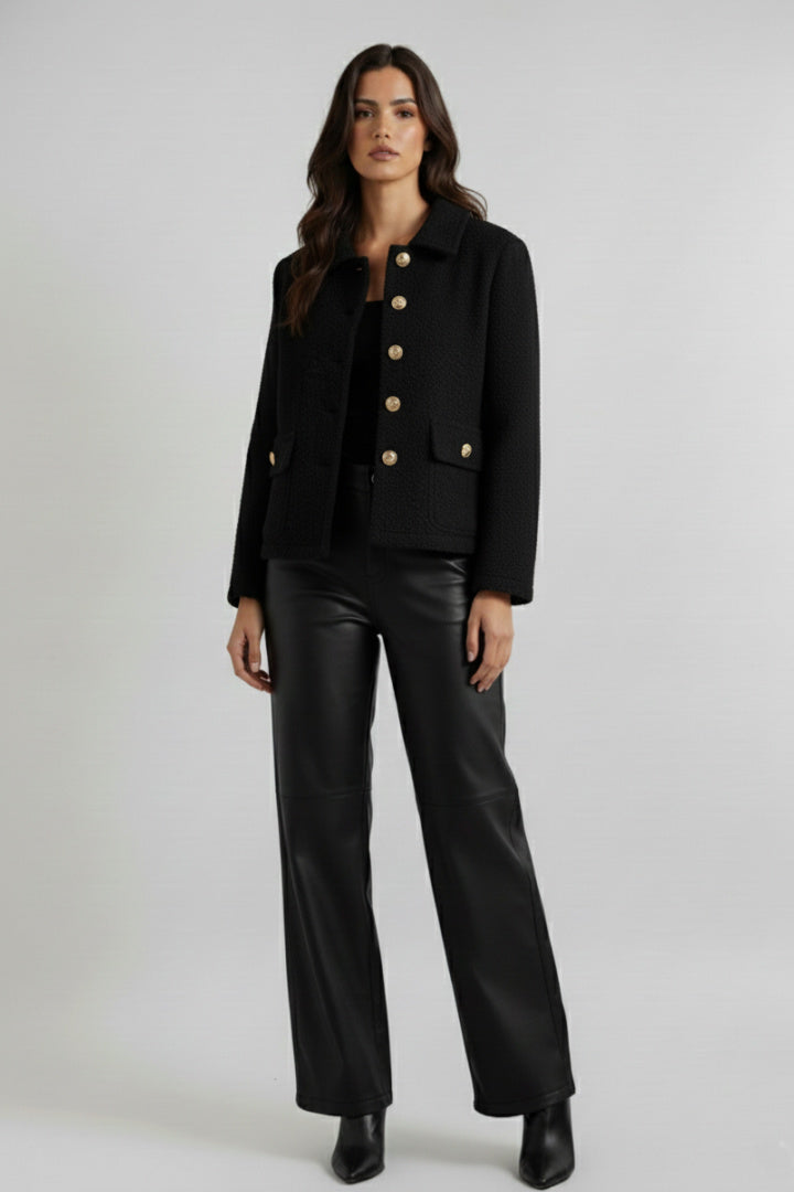 Bouclé Gold Button Jacket