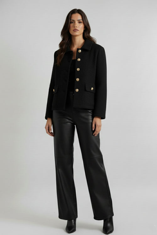 Bouclé Gold Button Jacket