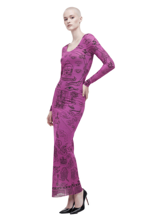 Buddha Pink Maxi Dress