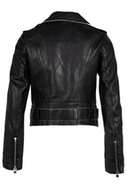 Veste en cuir Wild 2 RF, noire