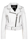 CELIN RF Leather Jacket, White