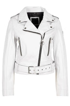 CELIN RF Leather Jacket, White