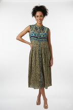 Caravan Sleeveless Button Down Dress
