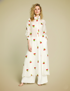 Cherry Blossom Embroidered Shirt