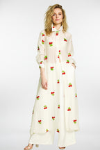 Cherry Blossom Embroidered Shirt