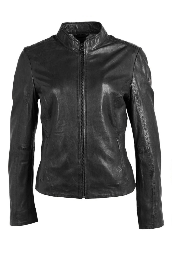 Chessy RF Leather Jacket, Black